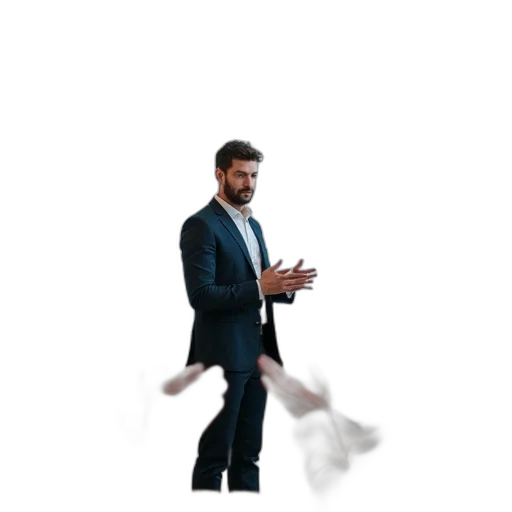 staff, umbrella, jacket, creature transparent PNG cut-out