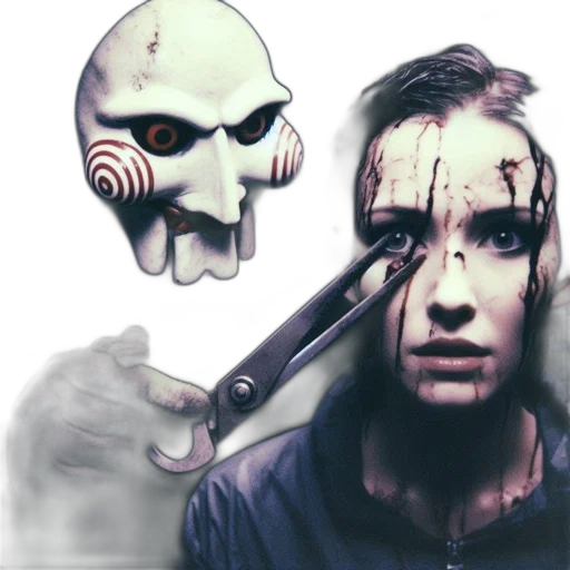 mask, face, concept art, photorealistic transparent PNG cut-out