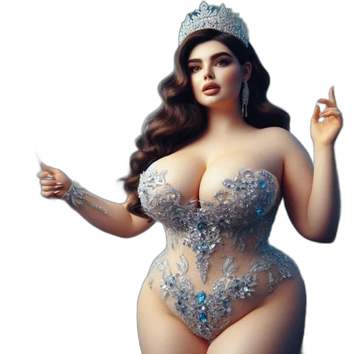 dress, crown, concept art, photorealistic transparent PNG cut-out