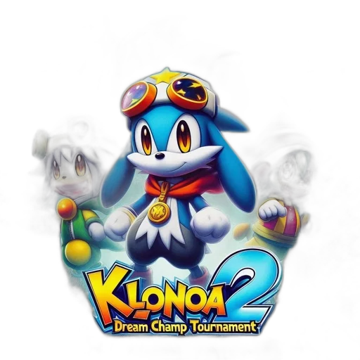 concept art, pixel art, 3d render, klonoa transparent PNG cut-out