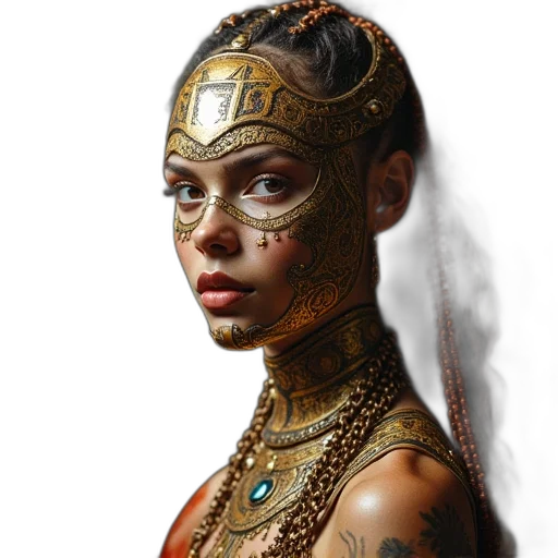 jewelry, mask, crown, face transparent PNG cut-out
