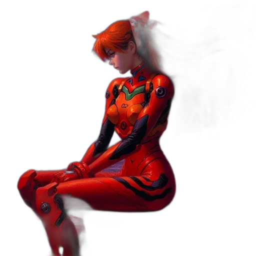 robot, dress, concept art, 3d render transparent PNG cut-out