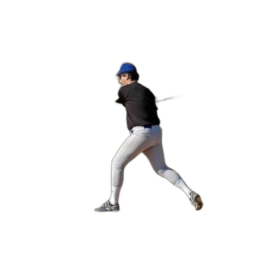 creature, baseball, player, black transparent PNG cut-out