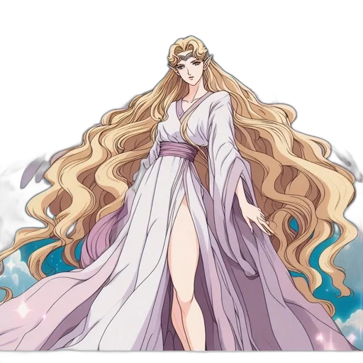dress, staff, concept art, anime transparent PNG cut-out