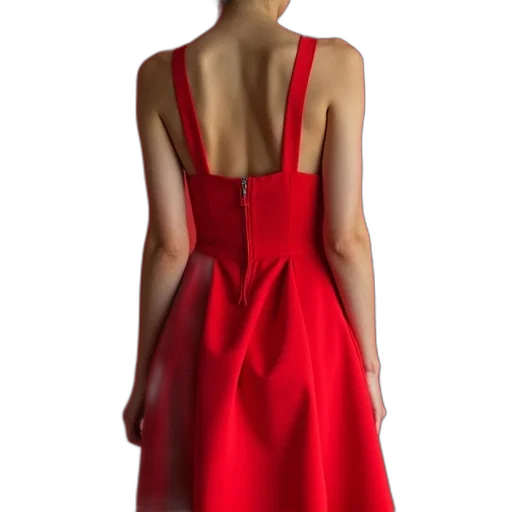 dress, jewelry, red, woman transparent PNG cut-out