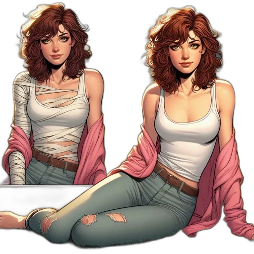 jacket, concept art, comic book art, fantasy art transparent PNG cut-out