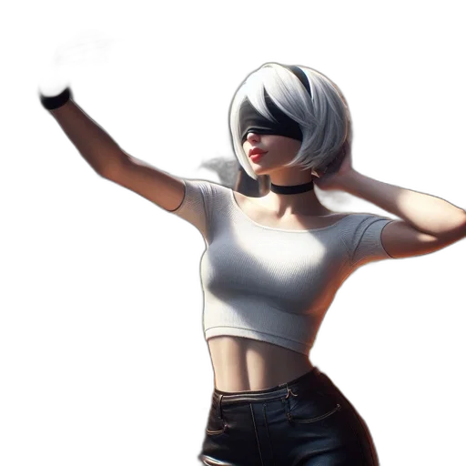 jacket, weapon, robot, face transparent PNG cut-out