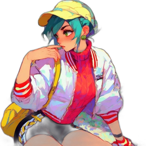 jacket, hat, dress, face transparent PNG cut-out