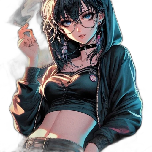 jacket, weapon, staff, jewelry transparent PNG cut-out