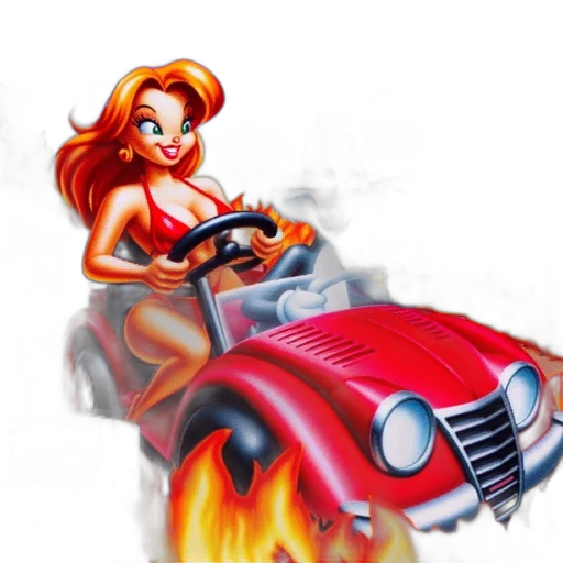 car, concept art, comic book art, cartoon transparent PNG cut-out