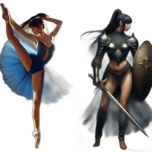 fantasy art, concept art, comic book art, pixel art transparent PNG cut-out