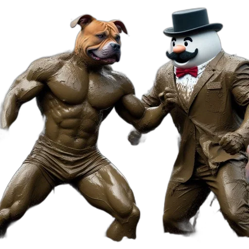 animal, concept art, 3d render, comic book art transparent PNG cut-out