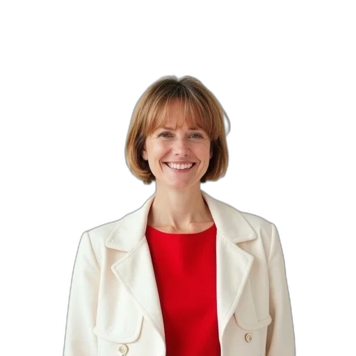 jacket, staff, face, woman transparent PNG cut-out