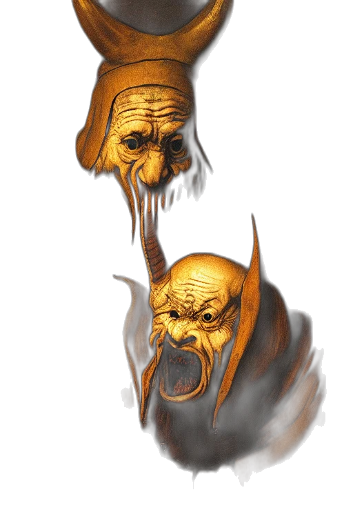 mask, creature, face, concept art transparent PNG cut-out