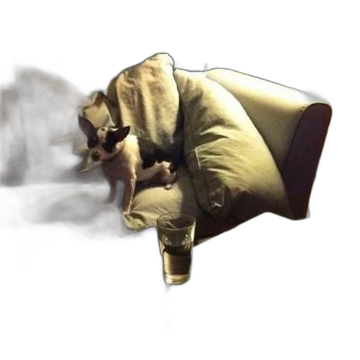 umbrella, jacket, mask, staff transparent PNG cut-out
