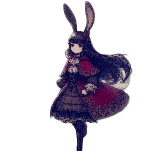 dress, creature, staff, animal transparent PNG cut-out