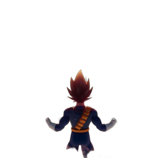 jacket, staff, creature, hair transparent PNG cut-out