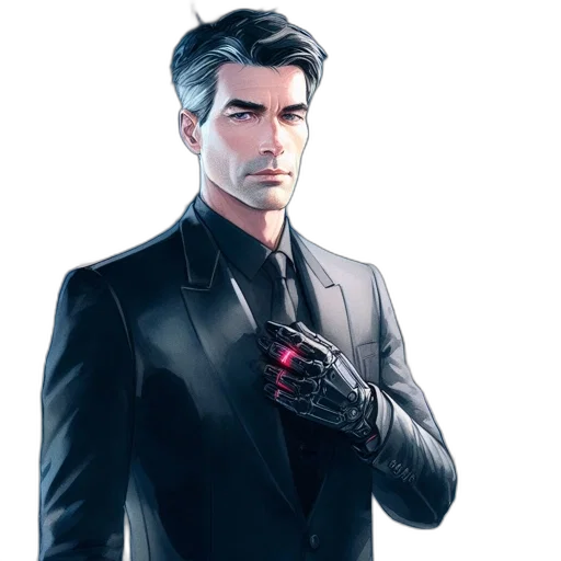 jacket, concept art, cyberpunk, comic book art transparent PNG cut-out
