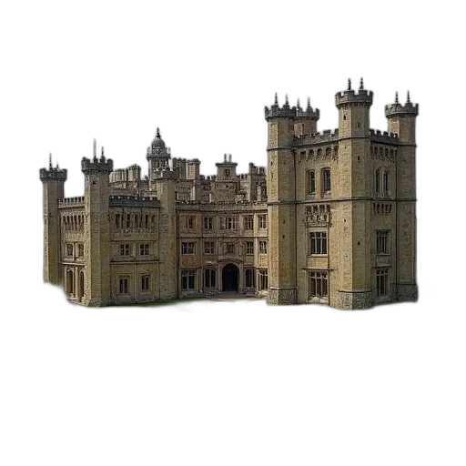 building, crown, 3d render, concept art transparent PNG cut-out