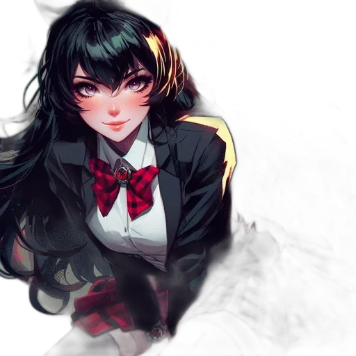 face, anime, watercolor, fantasy art transparent PNG cut-out