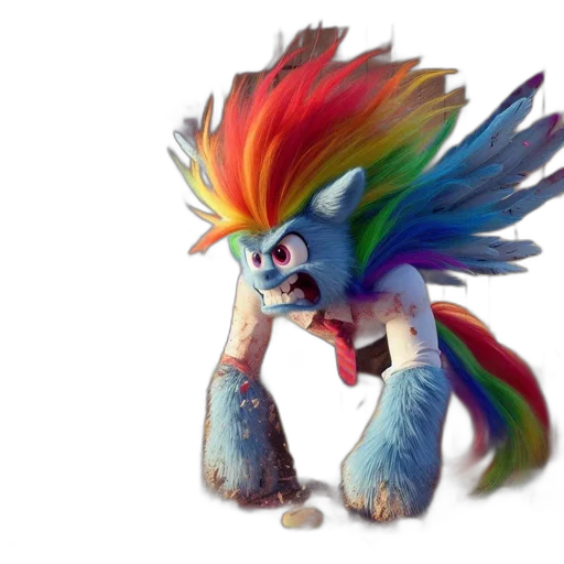 creature, staff, animal, hair transparent PNG cut-out