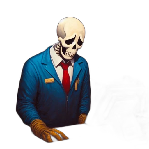 staff, mask, jacket, face transparent PNG cut-out