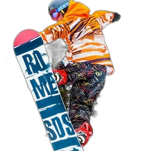 jacket, photorealistic, colorful, snowboarder transparent PNG cut-out