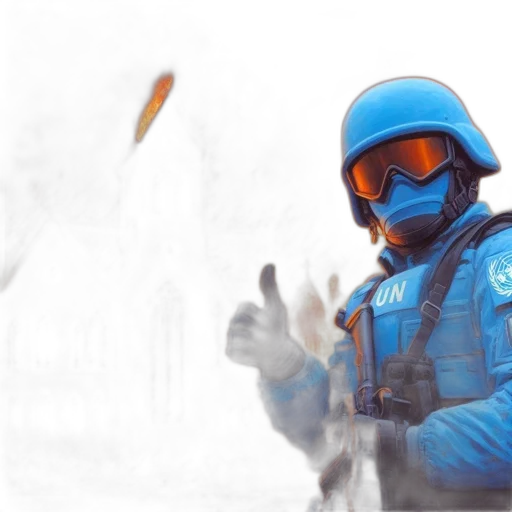 weapon, staff, mask, jacket transparent PNG cut-out