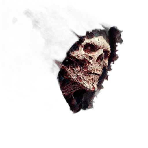 face, mask, creature, weapon transparent PNG cut-out