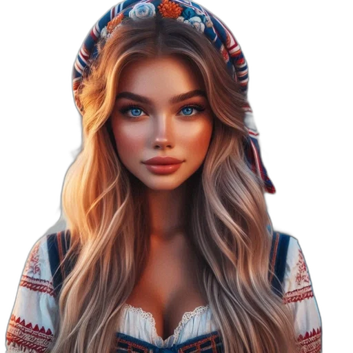 dress, face, hat, jacket transparent PNG cut-out