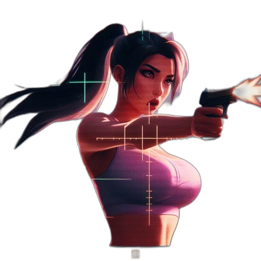 weapon, staff, concept art, cyberpunk transparent PNG cut-out