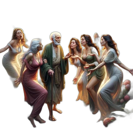 concept art, fantasy art, oil painting, photorealistic transparent PNG cut-out