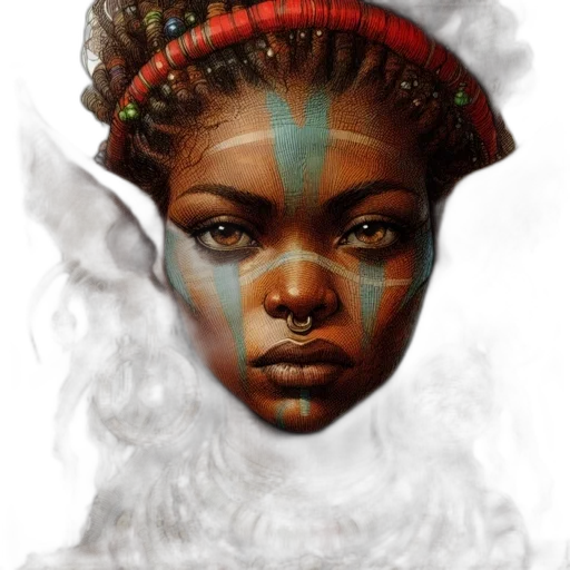 face, crown, mask, fantasy art transparent PNG cut-out