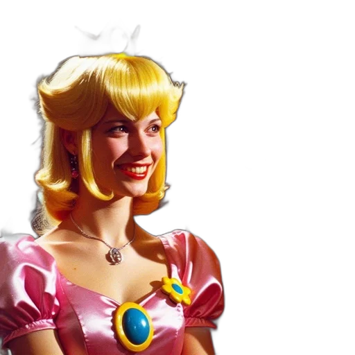 crown, dress, face, 3d render transparent PNG cut-out