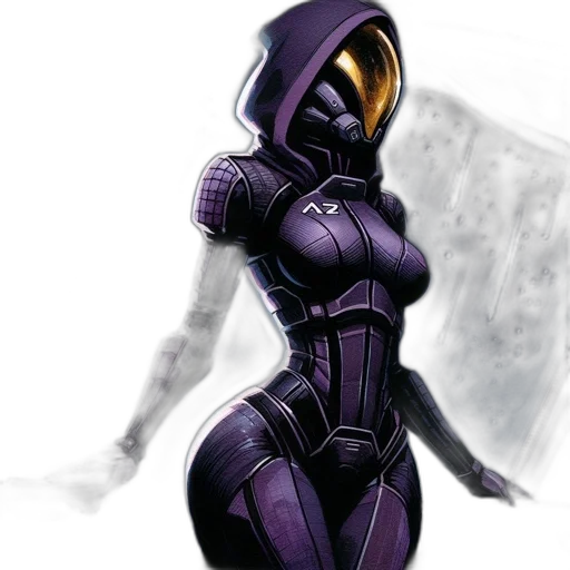 robot, concept art, comic book art, 3d render transparent PNG cut-out