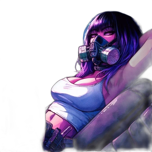 mask, robot, face, weapon transparent PNG cut-out