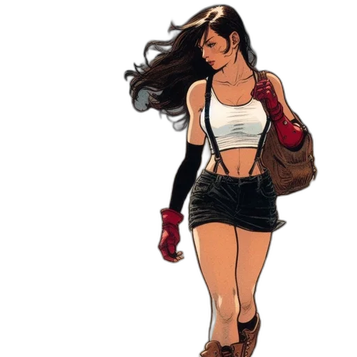 dress, comic book art, concept art, cartoon transparent PNG cut-out