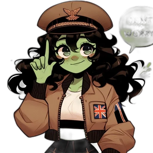 jacket, staff, hat, creature transparent PNG cut-out