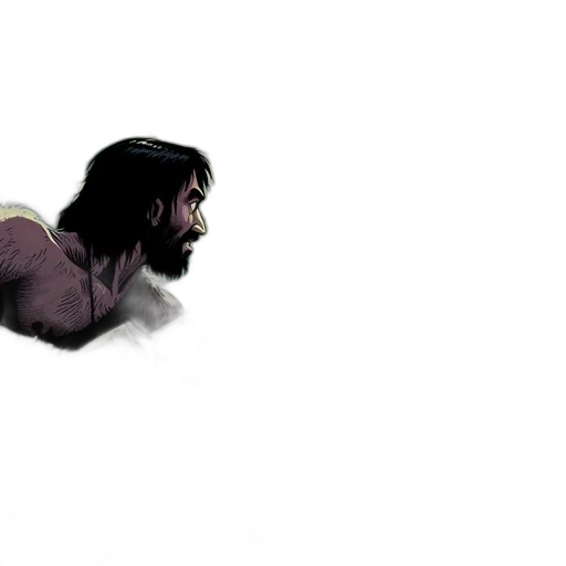 creature, hair, animal, comic book art transparent PNG cut-out