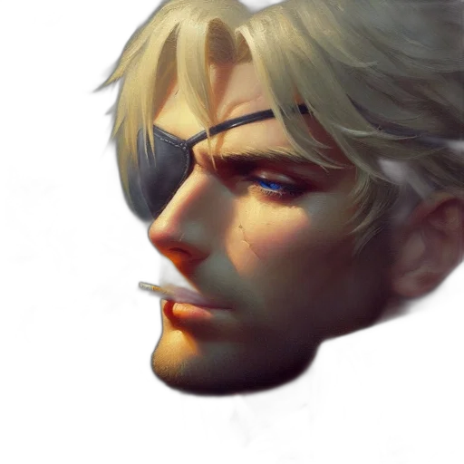 face, mask, crown, weapon transparent PNG cut-out