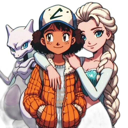 dragon, anime, comic book art, pixel art transparent PNG cut-out