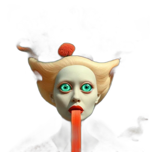 staff, mask, creature, face transparent PNG cut-out