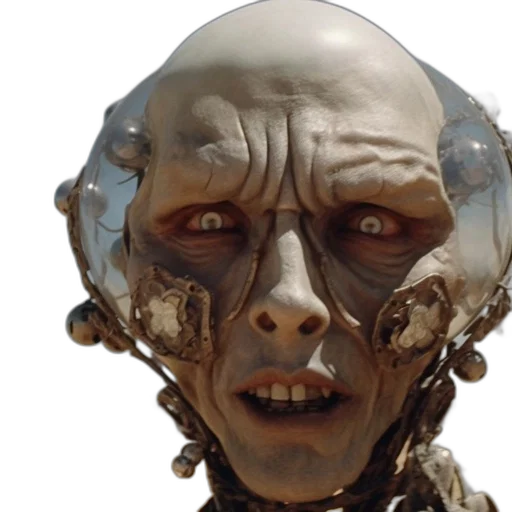 robot, face, mask, creature transparent PNG cut-out