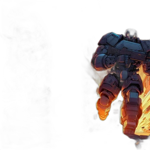 weapon, robot, dragon, jacket transparent PNG cut-out