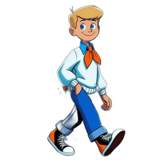 jacket, staff, robot, cartoon transparent PNG cut-out