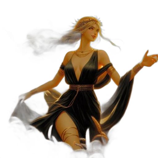 dress, concept art, fantasy art, photorealistic transparent PNG cut-out