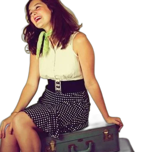 furniture, woman, polka, dot transparent PNG cut-out