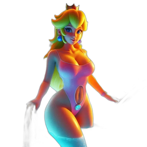 dress, robot, concept art, 3d render transparent PNG cut-out
