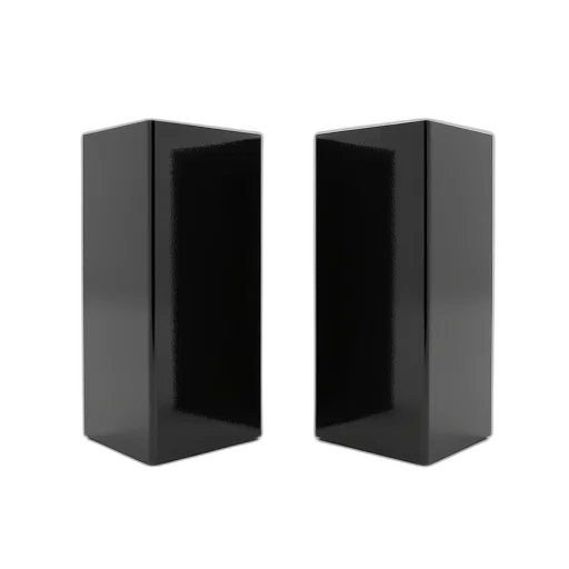 3d render, pair, black, rectangular transparent PNG cut-out