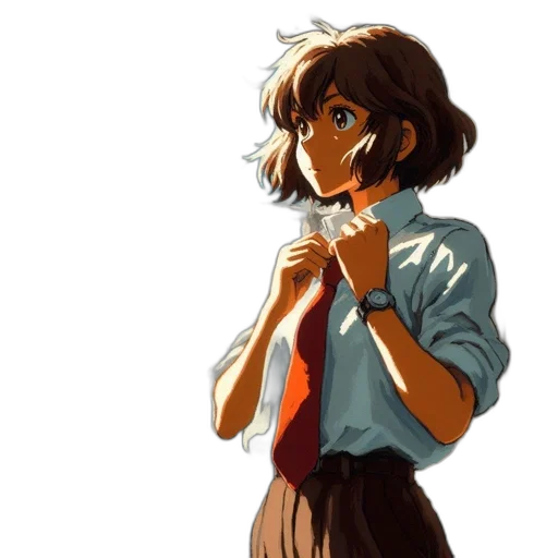 jacket, dress, staff, face transparent PNG cut-out